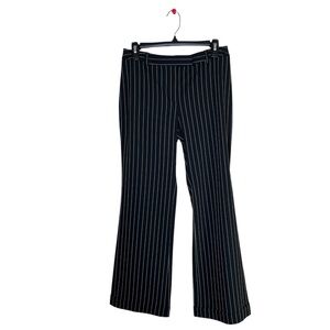 INC International Concepts Pinstripe Unity Vicuna Stripes Black Blend EUC Size 8